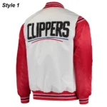 Starter Los Angeles Clippers Renegade Varsity Satin Jacket