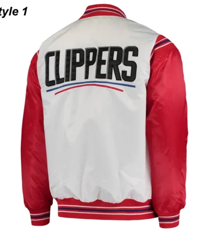 Starter Los Angeles Clippers Renegade Varsity Satin Jacket