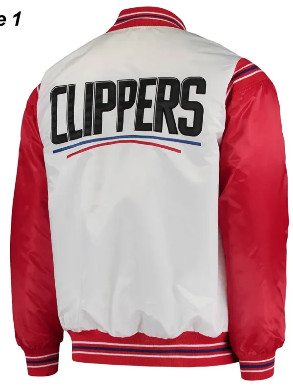Starter Los Angeles Clippers Renegade Varsity Satin Jacket
