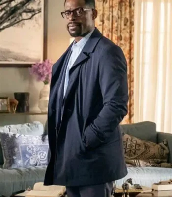 Sterling Randall Pearson This Is Us Blue Cotton Coat