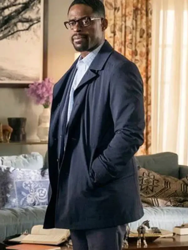 Sterling Randall Pearson This Is Us Blue Cotton Coat