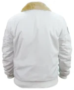 Stewart Top Gun Flight B-15 White Bomber Sherpa Jacket