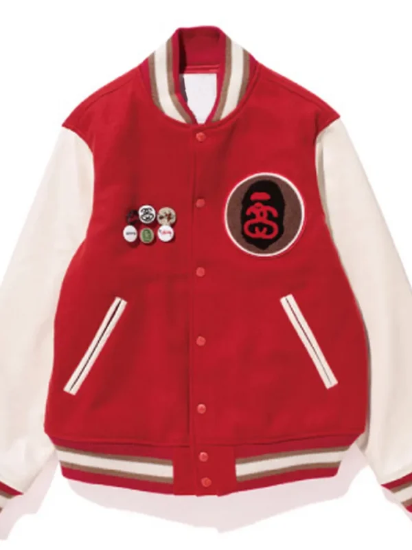 Stussy Bape Varsity Jacket