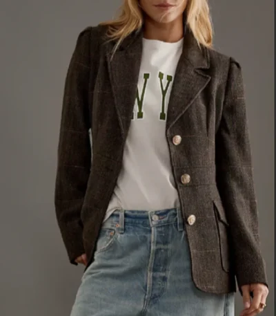 Summer Newman The Young And The Restless Plaid Blazer