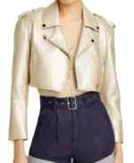 Summer Newman The Young and the Restless Gold Leather Jacket