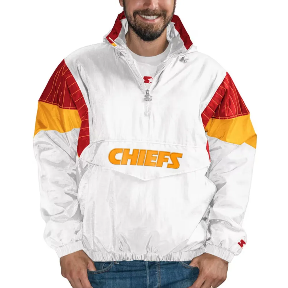 Super Bowl LVII Parade Travis Kelce Pullover Jacket Super Bowl LVII Parade Travis Kelce Pullover Jacket