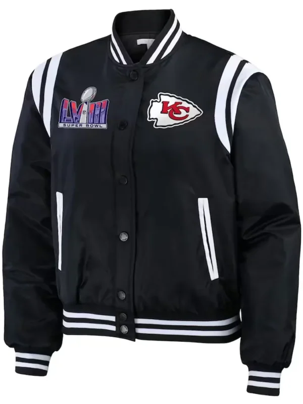 Super Bowl LVIII Champions Kansas City Chiefs Varsity Bomber Jacket