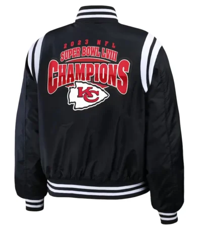 Super Bowl LVIII Champions Kansas City Chiefs Varsity Bomber Jacket