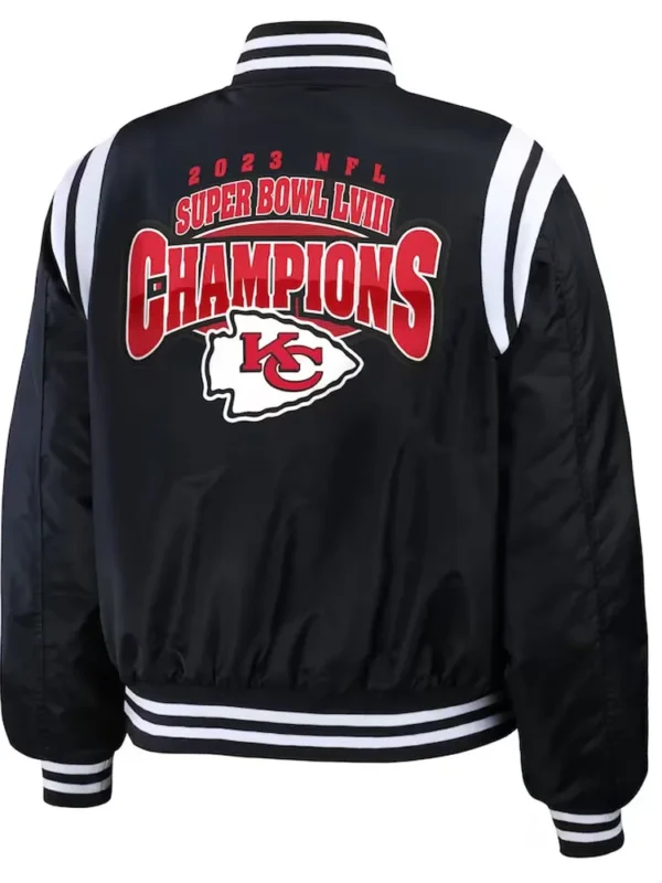 Super Bowl LVIII Champions Kansas City Chiefs Varsity Bomber Jacket