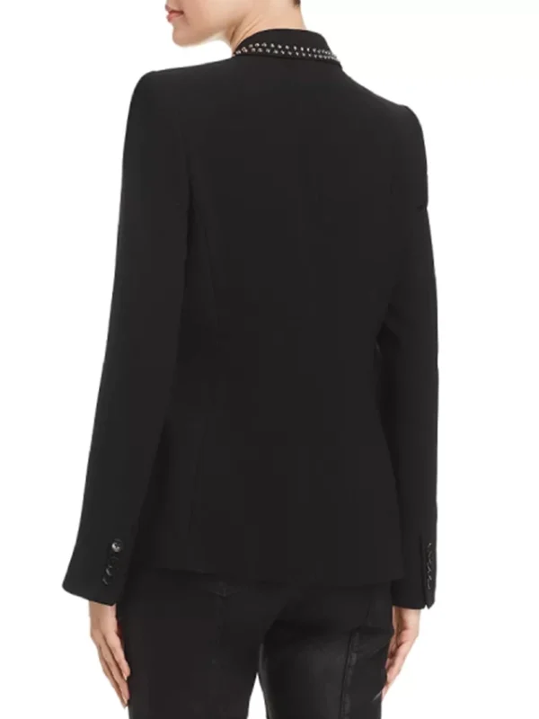 Talia Morgan The Young and The Restless Black Studded Trim Blazer
