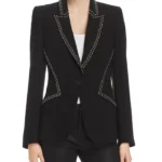 Talia Morgan The Young and The Restless Black Studded Trim Blazer