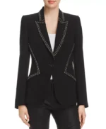 Talia Morgan The Young and The Restless Black Studded Trim Blazer
