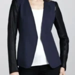 Talia Morgan The Young and The Restless Blue and Black Sleeve Blazer
