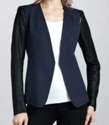 Talia Morgan The Young and The Restless Blue and Black Sleeve Blazer