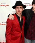 Tanner Buchanan Cobra Kai Premiere Dinner Red Suit