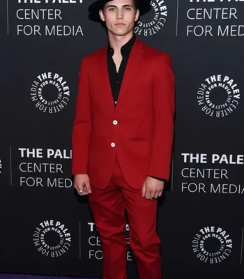Tanner Buchanan Cobra Kai Premiere Dinner Red Suit