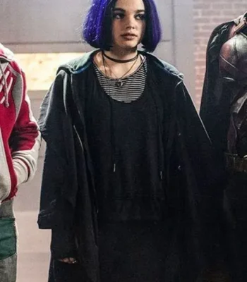 Teagan Croft Titans Rachel Roth Long Coat With Hood