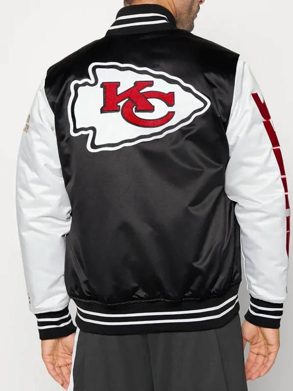 Team Origins Kansas City Chiefs Varsity Satin Jacket