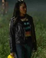 Teen Monica The Way Home S01 Black Leather Jacket