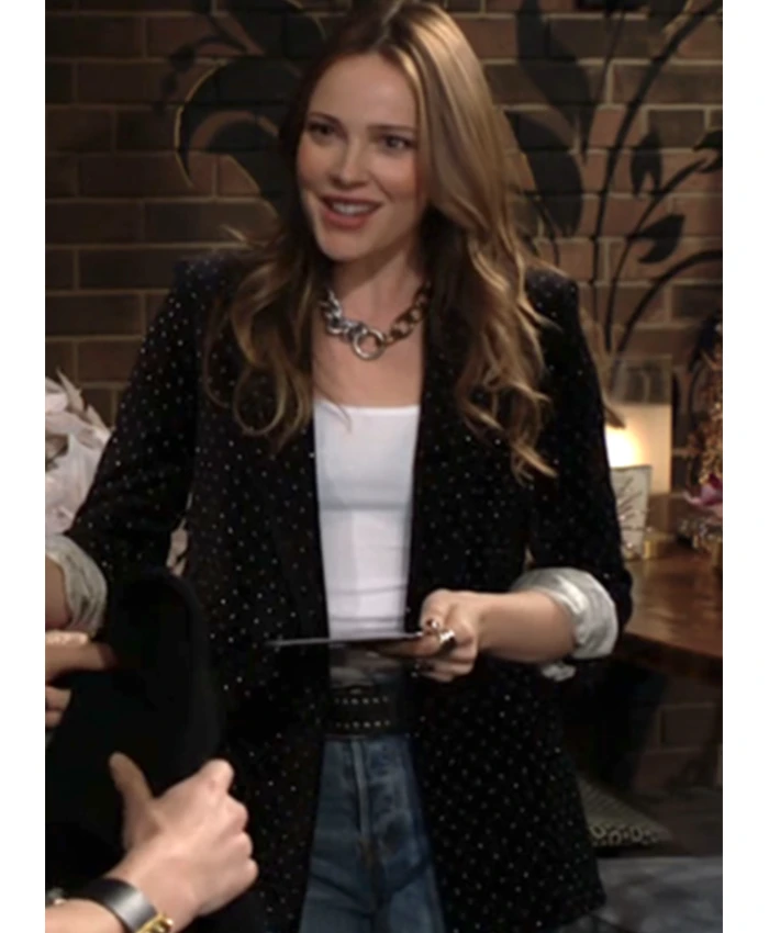 Tessa Porter The Young And The Restless Velvet Blazer Tessa Porter The Young And The Restless Velvet Blazer