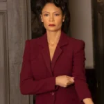 Thandiwe Newton Westworld S3 E2 Maroon Blazer