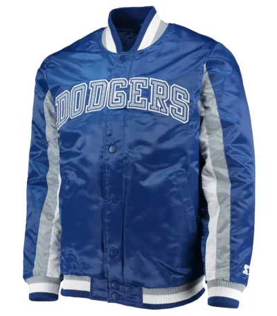 The Ace LA Dodgers Satin Royal Blue Jacket