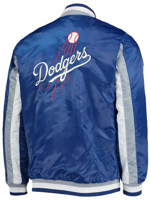The Ace LA Dodgers Satin Royal Blue Jacket