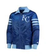 The Captain II Kansas City Royals Satin Blue Jacket