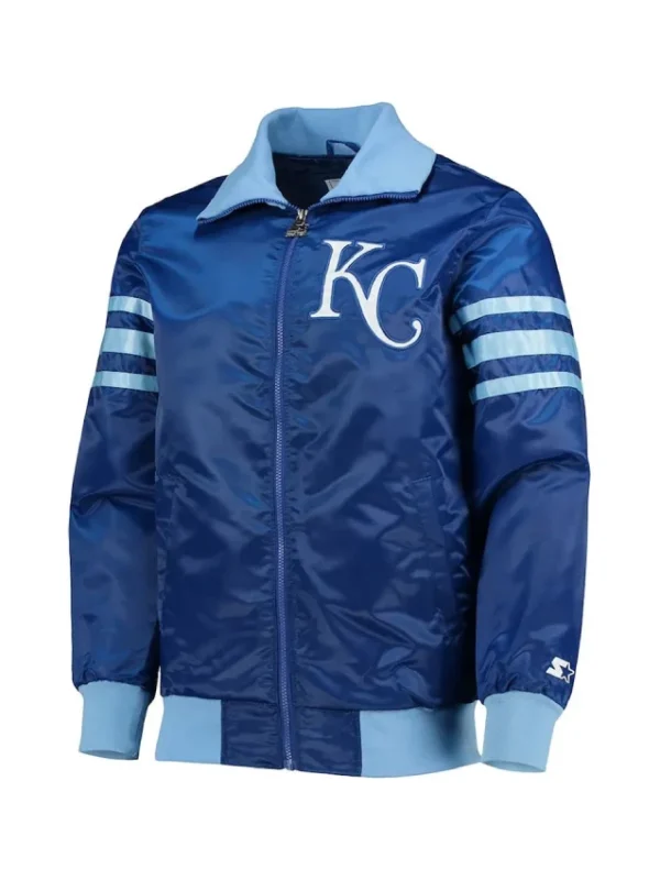The Captain II Kansas City Royals Satin Blue Jacket