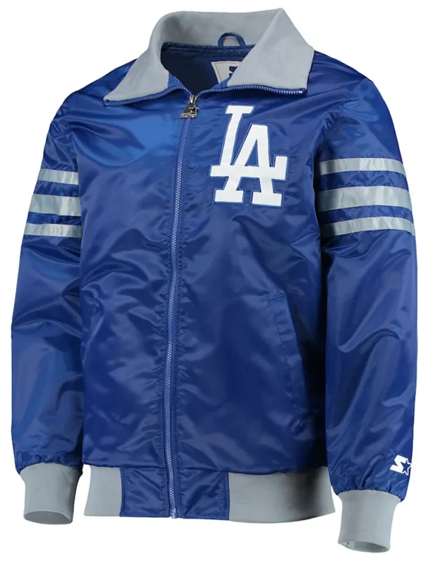 The Captain II Los Angeles Dodgers Royal Blue Varsity Satin Jacket