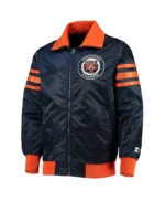 The Captain III Detroit Tigers Navy Satin Jacket