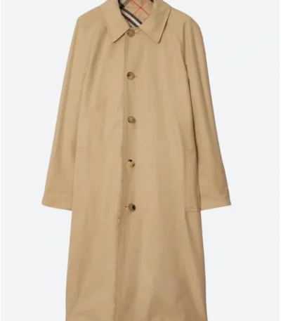 The Dig Edith Pretty Trench Beige Cotton Coat