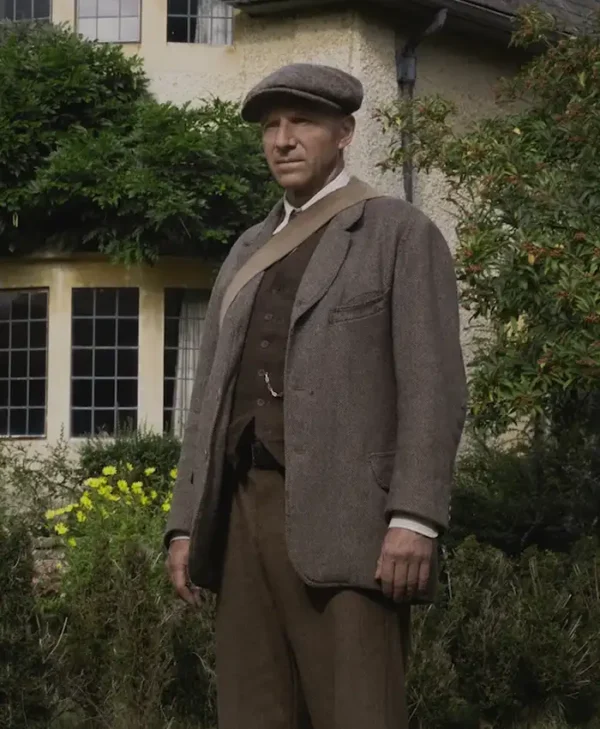 The Dig Ralph Fiennes Grey Coat