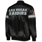 The Pick and Roll Las Vegas Raiders Black Satin Jacket