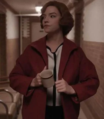The Queens Gambit Anya Taylor-Joy Red Coat