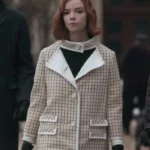 The Queens Gambit Beth Harmon Checked Wool Coat