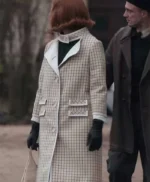 The Queens Gambit Beth Harmon Checked Wool Coat