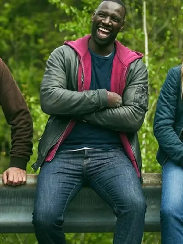 The Takedown 2022 Omar Sy Bomber Leather Jacket