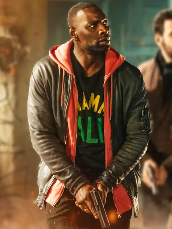 The Takedown 2022 Omar Sy Bomber Leather Jacket