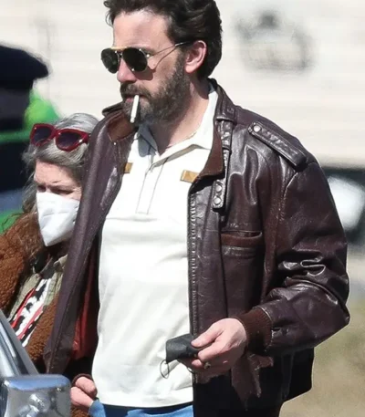 The Tender Bar Ben Affleck Brown Leather Jacket