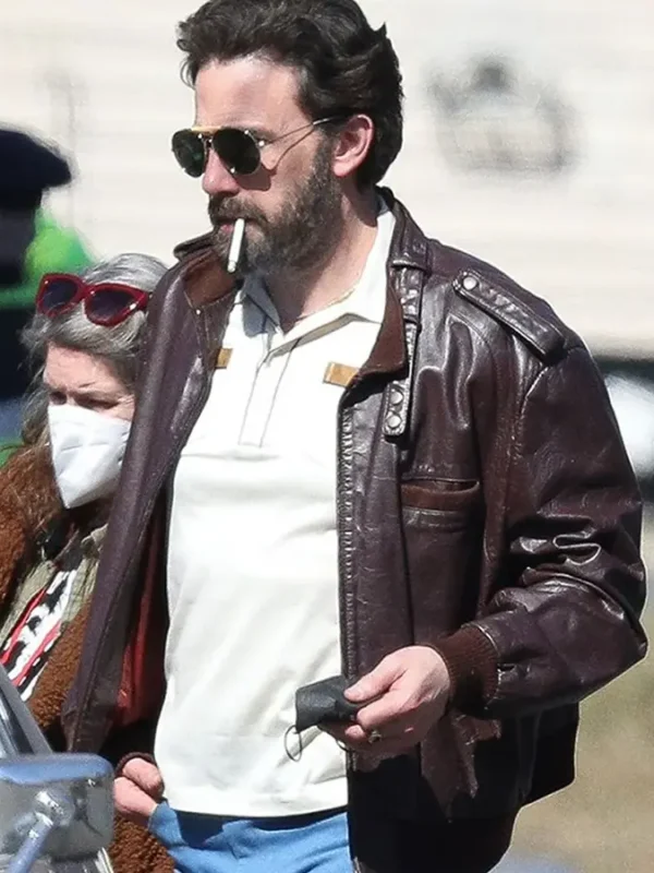 The Tender Bar Ben Affleck Brown Leather Jacket