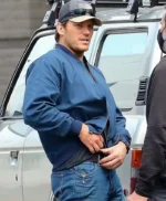 The Terminal List Chris Pratt Blue Bomber Jacket