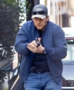 The Terminal List Chris Pratt Blue Bomber Jacket