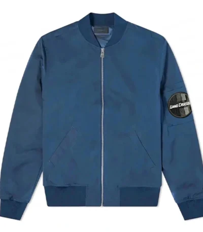 The Terminal List Chris Pratt Blue Bomber Jacket