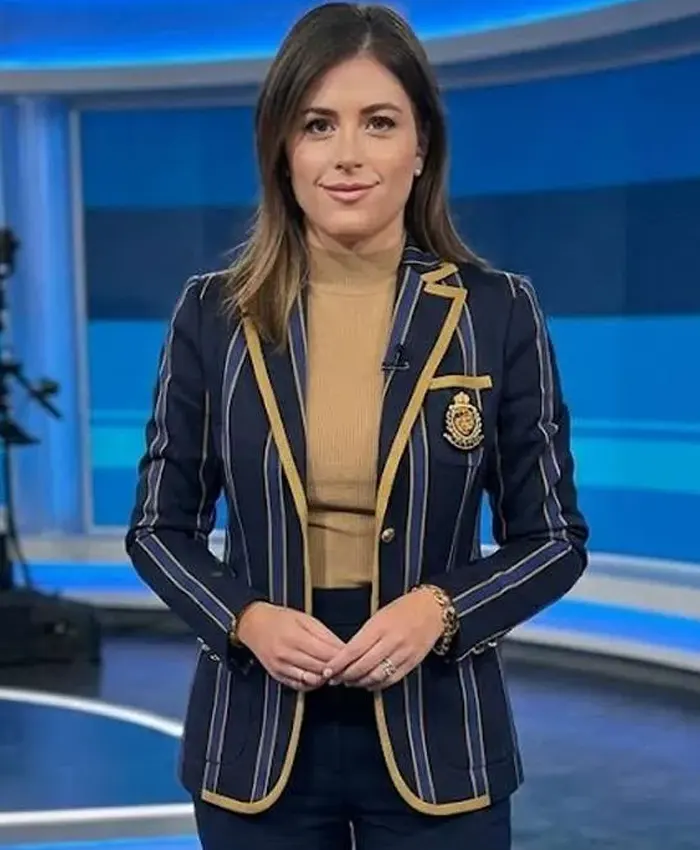 The Today Show Chloe Melas Striped Blazer The Today Show Chloe Melas Striped Blazer