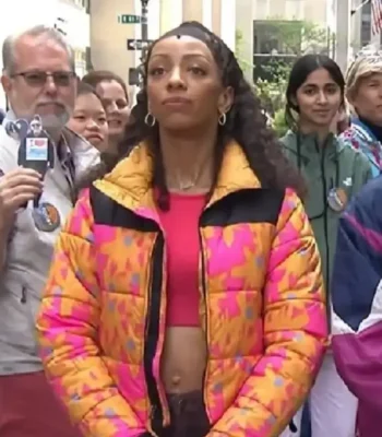 The Today Show Christiani Pitts Flower Puffer Jacket