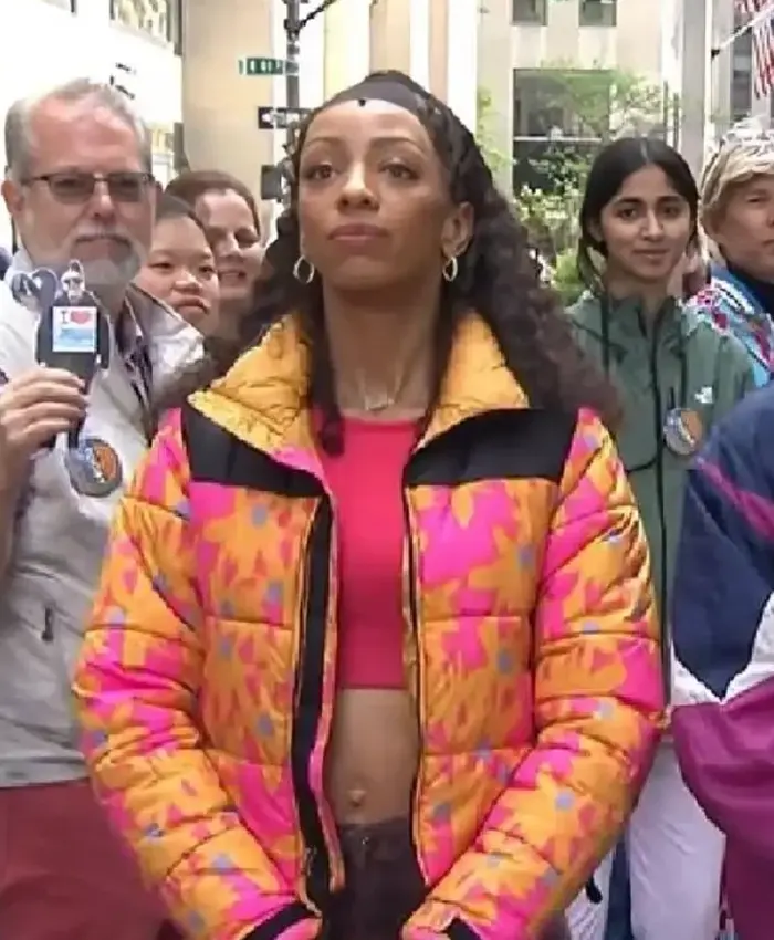 The Today Show Christiani Pitts Flower Puffer Jacket The Today Show Christiani Pitts Flower Puffer Jacket