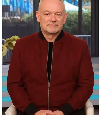 The Today Show Jared Harris Suede Jacket