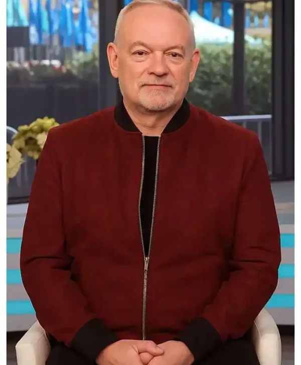 The Today Show Jared Harris Suede Jacket