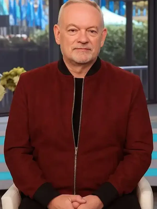 The Today Show Jared Harris Suede Jacket